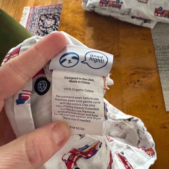 The Company Store Kids Firetruck Queen Sheets - Picture 4 of 5